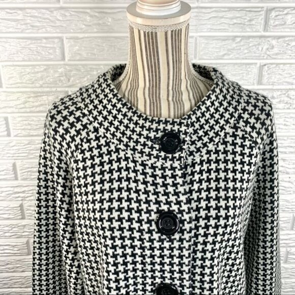 Chadwick’s Black & White Wool Blend Jacket - Picture 2 of 6